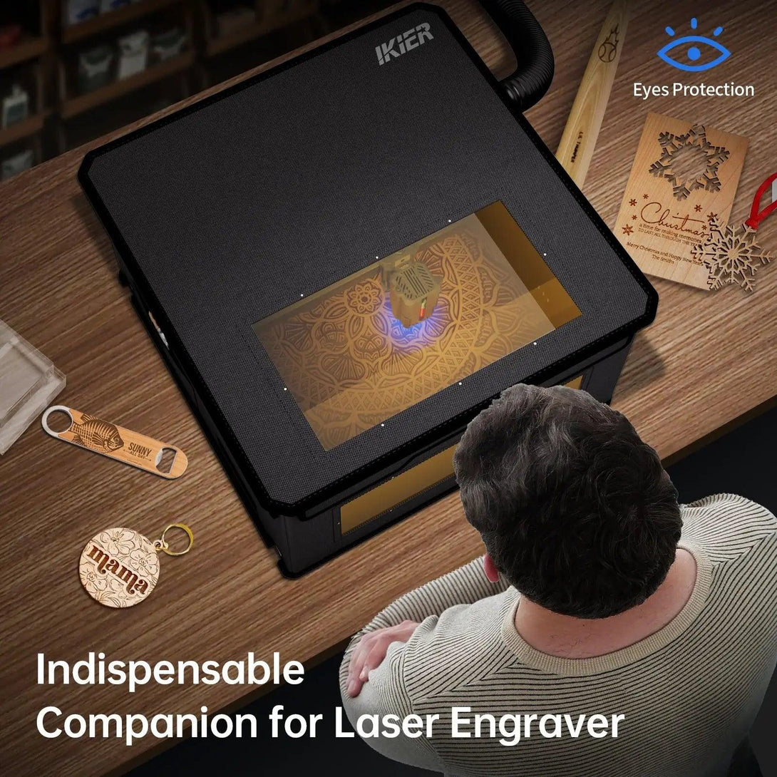 iKier E1 Foldable Enclosure Dust-Proof Cover for Laser Engraver - Atomstack EU